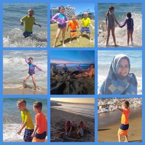 beach collage