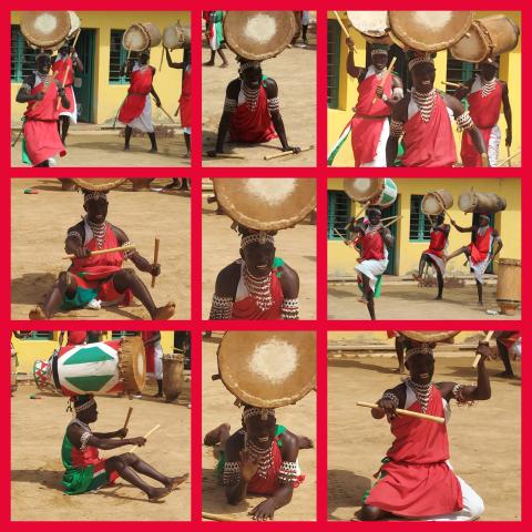 Burundian Drummers collage